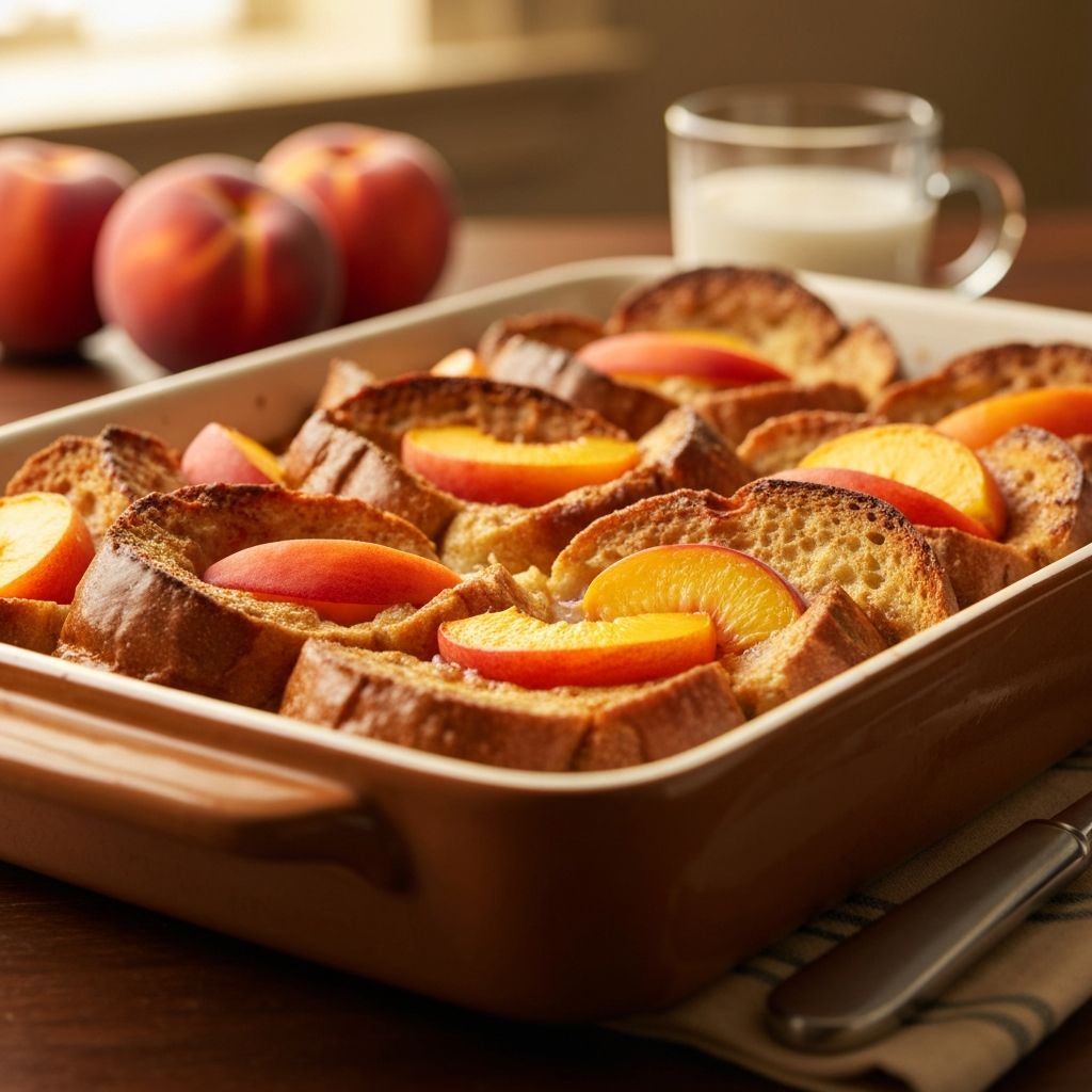 Peach French Toast Bake