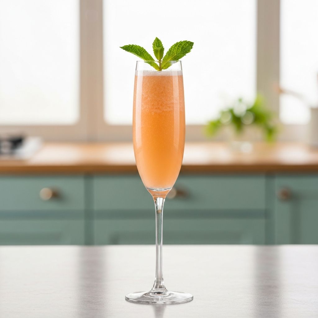 Peach Bellini Mocktail